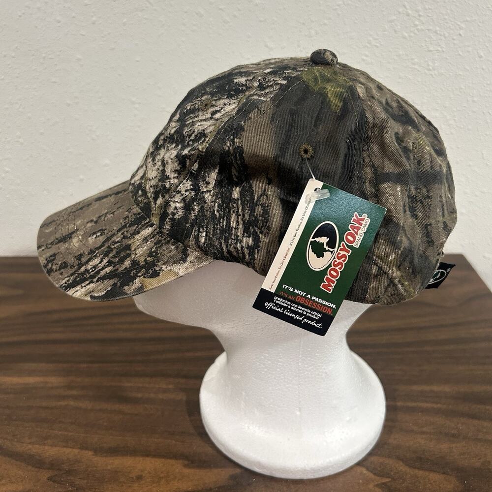 Vintage NWT Mossy Oak Camo Snapback Hat Cap Port Authority Hunting Deadstock NOS - Picture 5 of 10